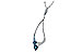 G225-70016: NECK .83 BLUE TOPAZ 1.00 TGW