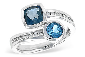 G225-71898: LDS RG 1.55 TW BLUE TOPAZ 1.70 TGW