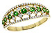 G226-54598: LDS RG .35 GREEN GARNET .67 TGW