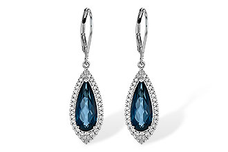 G226-55462: EARR 5.05 LONDON BLUE TOPAZ 5.42 TGW