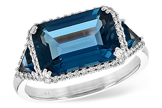 G226-56407: LDS RG 4.60 TW LONDON BLUE TOPAZ 4.82 TGW (12x8MM)