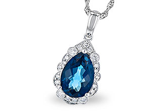 G309-33716: NECK 2.25 LONDON BLUE TOPAZ 2.40 TGW