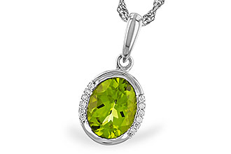 G310-21889: NECKLACE 1.72 TW PERIDOT 1.75 TGW (9x7 PER)