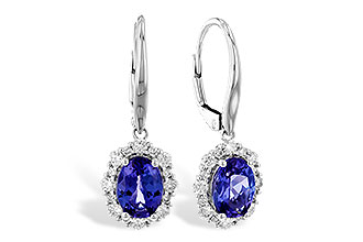 G310-22734: EARR 1.28 TW TANZANITE 1.72 TGW (7x5 OVAL)