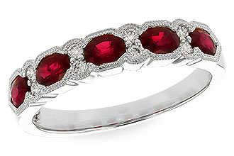 G310-23680: LDS WED RG .88 TW RUBY 1.00 TGW (4x3MM RUBY)