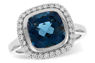 G310-24580: LDS RG 3.85 LONDON BLUE TOPAZ 4.15 TGW (9MM LBT)