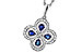 G311-10953: NECKLACE .68 SAPPHIRE TW .96 TGW