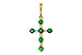 G311-10962: PENDANT .27 TW EMERALD .35 TGW