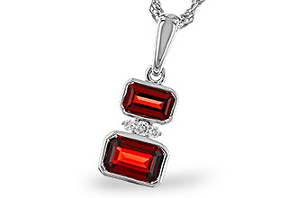 G311-10971: NECK .98 TW GARNET 1.01 TGW