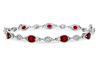 G311-10998: BRACELET 3.68 RUBY 3.92 TGW (7")