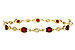 G311-10998: BRACELET 3.68 RUBY 3.92 TGW (7")