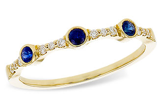 G311-11862: LDS WED RG .16 SAPPHIRE .25 TGW