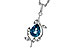 G311-12789: NECK 1.20 LONDON BLUE TOPAZ 1.25 TGW (8x6MM LBT)