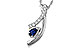 G311-14553: NECKLACE .23 SAPP .40 TGW (5x3 SAPP)