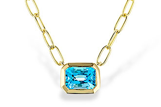G311-14625: NECKLACE 1.20 SWISS BLUE TOPAZ (18")