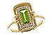 G311-17289: LDS RG .72 PERIDOT .84 TGW (8x4MM PER)