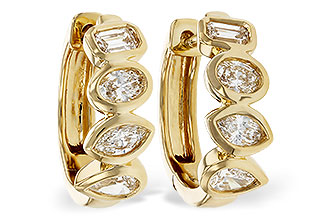 G312-00007: EARRINGS .68 TW FANCY CUT DIAS