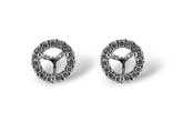 H036-62798: SEMI DIA EARR .12 TW (HOLDS .25 EACH)