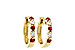 H037-48207: EARRINGS .33 RUBY .52 TGW