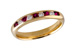 H129-28198: LDS WED RG .22 RUBY .38 TGW
