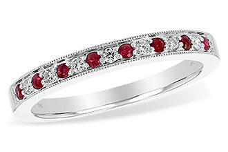 H220-23662: LDS WED RG .12 RUBY .21 TGW