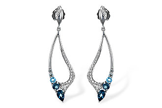 H225-70016: EARR .98 BLUE TOPAZ 1.25 TGW