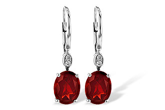 H226-62743: EARR 3.45 TW GARNET 3.50 TGW (9x7MM GAR)