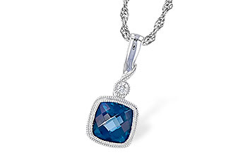 H310-18189: NECK 1.05 LONDON BLUE TOPAZ 1.07 TGW