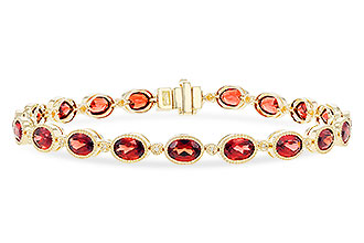 H310-20062: BRACELET 9.22 TW GARNET 9.26 TGW