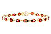 H310-20062: BRACELET 9.22 TW GARNET 9.26 TGW