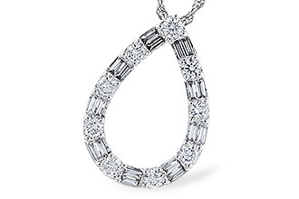 H310-21834: NECKLACE .21 TW BAG .65 TW