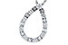 H310-21834: NECKLACE .21 TW BAG .65 TW