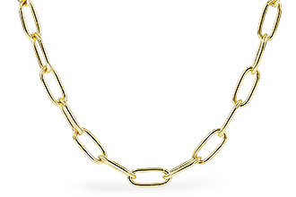 H310-23716: PAPERCLIP SM (22IN, 2.40MM, 14KT, LOBSTER CLASP)