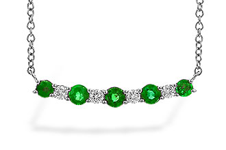 H310-25498: NECK .43 TW EMERALD .55 TGW