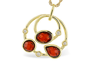 H311-09107: NECKLACE 2.88 GARNET 2.94 TGW