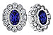 H311-10062: EARRINGS .93 TW TANZANITE 1.40 TGW