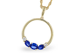 H311-10934: NECKLACE .81 SAPP .91 TGW