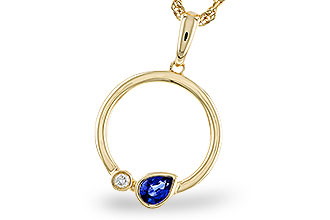 H311-10989: NECKLACE .26 SAPPHIRE .28 TGW