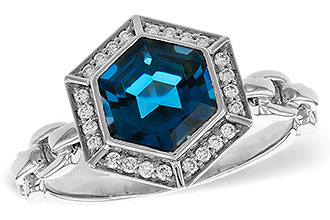 H311-14589: LDS RG 2.03 LONDON BLUE TOPAZ 2.14 TGW (7.5MM LBT)