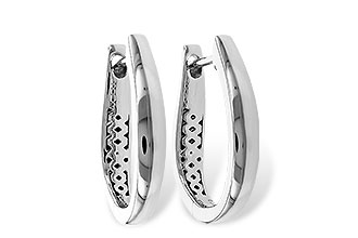 H311-14625: GOLD EARRINGS (17MM)