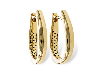 H311-14625: GOLD EARRINGS (17MM)