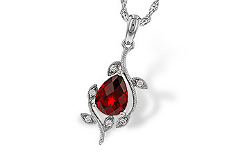 H311-15480: NECKLACE 1.34 GARNET 1.39 TGW (8X6MM GAR)
