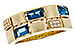 H311-15525: LDS RG .94 LONDON BLUE TOPAZ 1.00 TGW