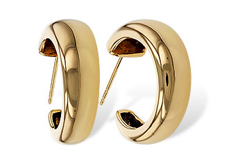 H311-16380: GOLD EARRINGS (20MM)
