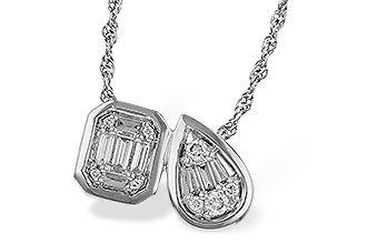 H311-16425: NECKLACE .17 BAG .25 TW