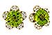 H311-17298: EARRINGS 2.93 PERIDOT 3.10 TGW (7MM RD)