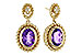 H311-17307: EARRINGS 1.98 AMETHYST 2.02 TGW (8x6MM AMY)