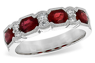 K226-56434: LDS WED RG 1.66 RUBY 1.84 TGW (5x4MM RUBY)