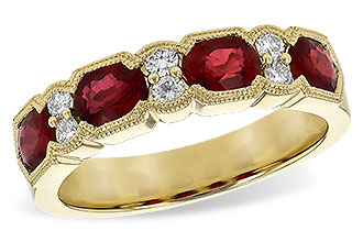 K226-56434: LDS WED RG 1.66 RUBY 1.84 TGW (5x4MM RUBY)