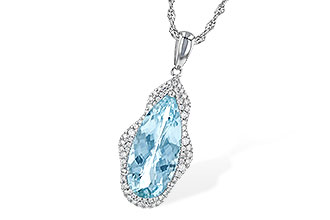 K226-60034: NECK 3.97 AQUAMARINE 4.20 TGW